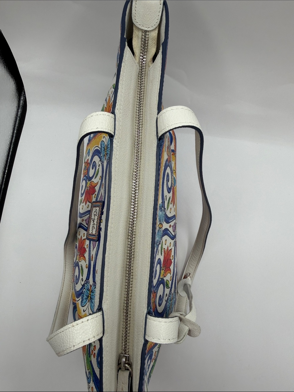 Retired Brighton La Farfalla Carina Tile Handbag - Picture 9 of 16